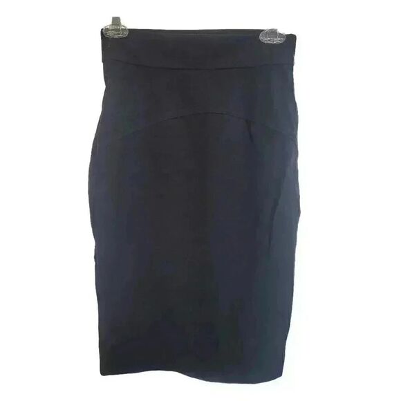 Diane Von Furstenberg Women's Black Viscose/Poly/Spandex Knit Marta Pencil Knee - Picture 5 of 6